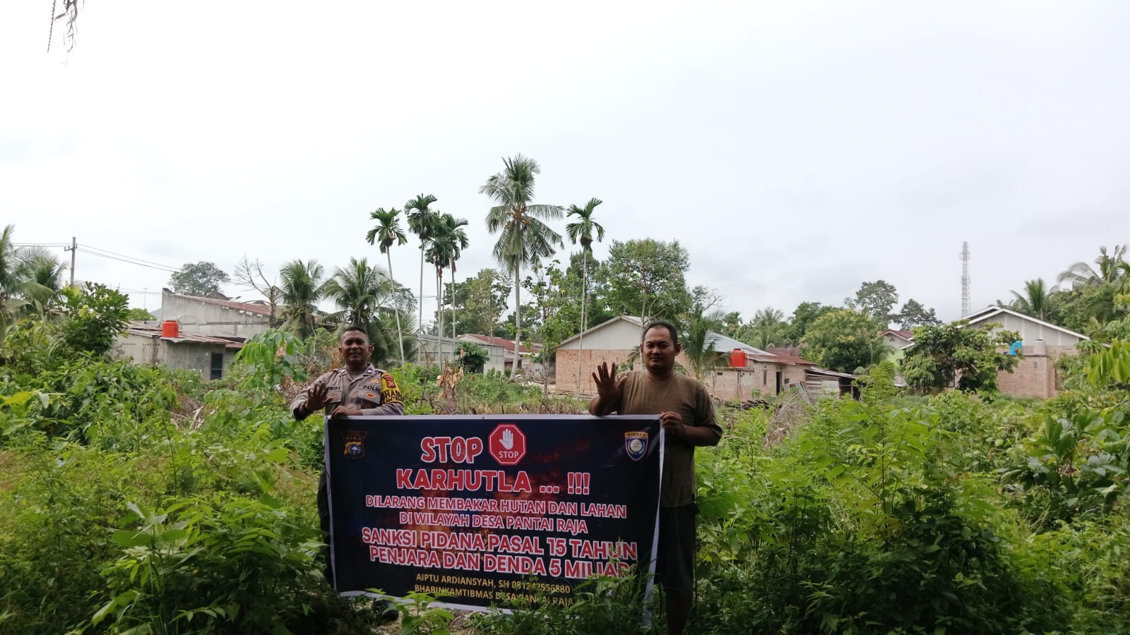 Sosialisasi Maklumat Kapolda Riau di Pantai Raja: Tegaskan Larangan Keras Karhutla dan Ancaman Hukum